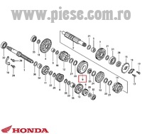 Pinion original treapta 3 cutie viteze Honda CBR 125 R (04-19) - CBR 125 RS Repsol (05-19) - CBR 125 RT (12-19)